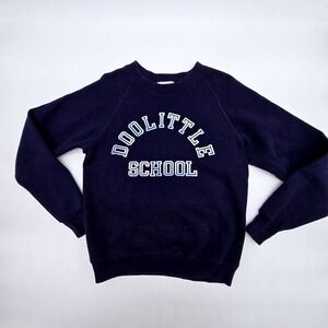 Doolittle School Sweatshirt Navy Blue Youth Medium